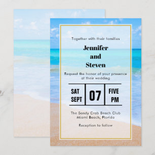 Convite de Casamento com Foto Incrível da Cena Tro