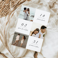 Convite de casamento com foto moderno minimalista