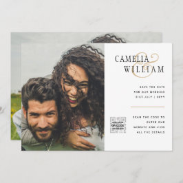 Convite de casamento com foto orçamento Data de re