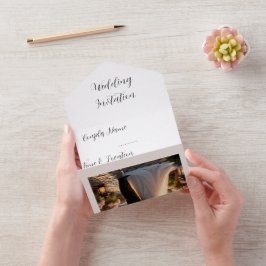Convite de Casamento com Foto Personalizada | Cust