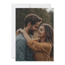 Convite de Casamento com Foto Personalizada Elegan