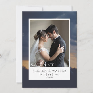 Convite de Casamento com Foto Personalizada Modern
