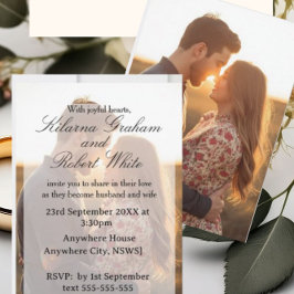 Convite de Casamento com Foto Personalizado