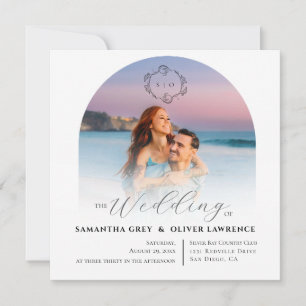 Convite de Casamento com Foto Simples