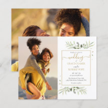 Convite de Casamento com Fotos de Verdejante Econô