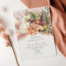 Convite de Casamento com Frutas Antigas