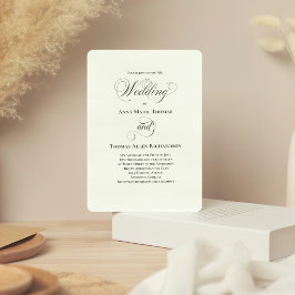 Convite de Casamento com Grafismo Botânico Elegant