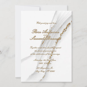 Convite De Casamento Com Luminosas Brancas De Tint