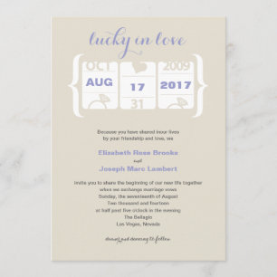 Convite de Casamento com Máquina Caça-Níqueis