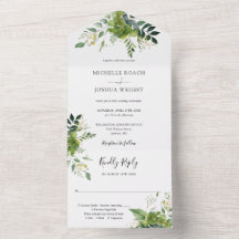 Convite de Casamento com Monograma Elegante de Euc
