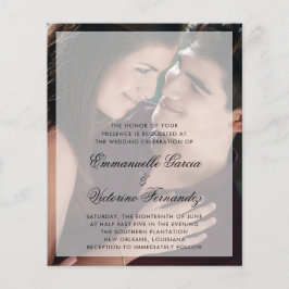 Convite de Casamento com Orçamento Foto Moderno