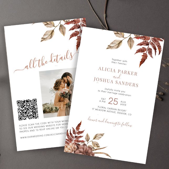 Convite de casamento com QR code econômico e compl (Criador carregado)
