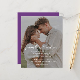 Convite de Casamento com QR Code Elegante Moderno