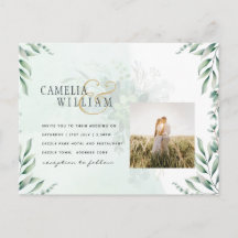 Convite de Casamento com QR CODE FOTOGRAFIA Verdej