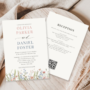 Convite de Casamento com QR Code para Jardim de Fl
