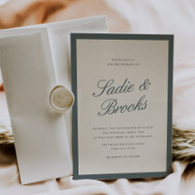 Convite de Casamento com Roteiro Clássico | Spruce