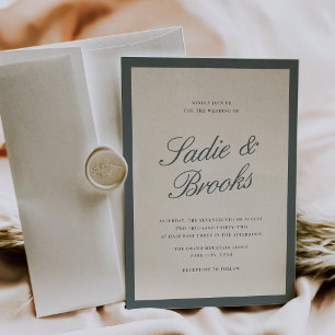 Convite de Casamento com Roteiro Clássico   Spruce