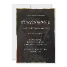 Convite de Casamento com Sobreposição de Foto Mode