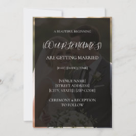 Convite de Casamento com Sobreposição de Foto Mode