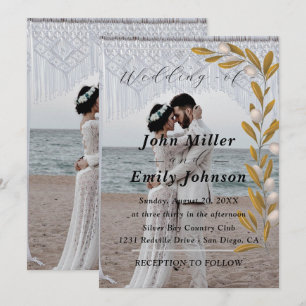 Convite de casamento com sua foto de amor