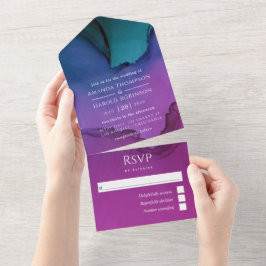 Convite de Casamento com Tinta de Luxo Fluida Tudo