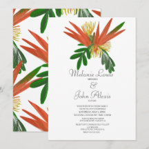 Convite de Casamento com Tinta Tropic Aquarela Ave