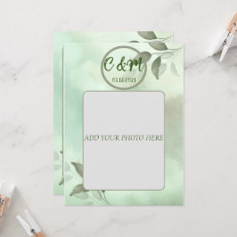 CONVITE DE CASAMENTO COM VERDE PRIMAVERA EM VIETNA