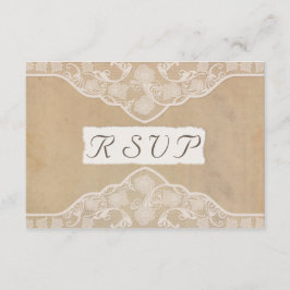 Convite de Casamento com Visual de Lace, Papel e C