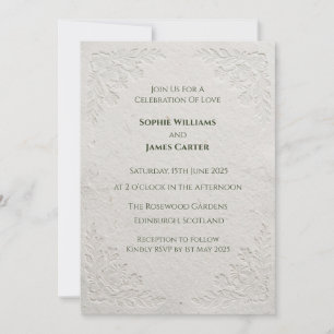 Convite de Casamento com Xadrez Celta Cardo Escocê
