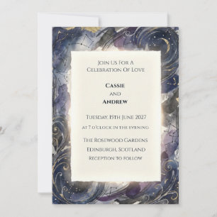Convite de Casamento Constelação do Céu Noturno Ce