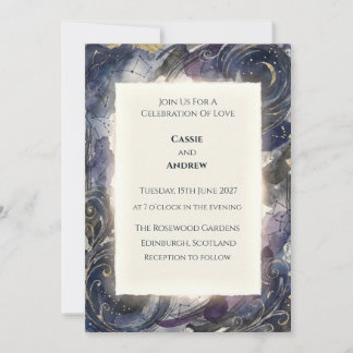 Convite de Casamento Constelação do Céu Noturno Ce