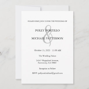Convite De Casamento, Convite De Casamento Clássic