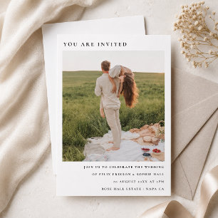Convite de Casamento   Convites Minimalistas com F