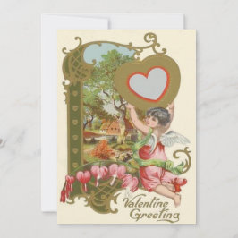 Convite de Casamento Coração de Anjo Querubim Cupi