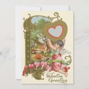 Convite de Casamento Coração de Anjo Querubim Cupi