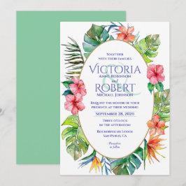 Convite De Casamento | Corante Fluvial Tropical