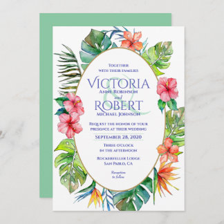 Convite De Casamento | Corante Fluvial Tropical