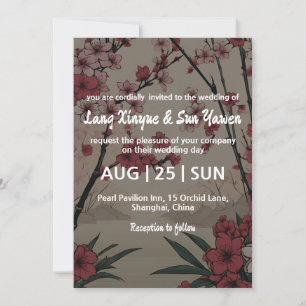convite de casamento coreano
