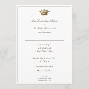 Convite de Casamento Coroa