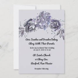 Convite de Casamento Correspondente BlueInvitation