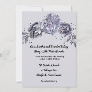Convite de Casamento Correspondente BlueInvitation