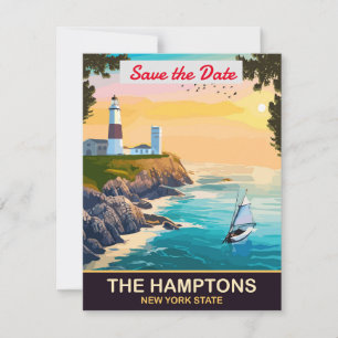Convite de Casamento Costeiro The Hamptons Nova Yo