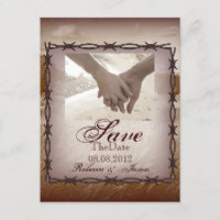 convite de casamento country western com arame far