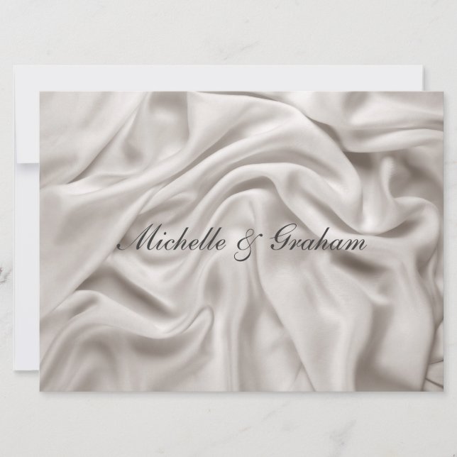 Convite de Casamento Creme Conjunto (Frente)