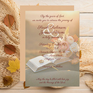 Convite de casamento cristão
