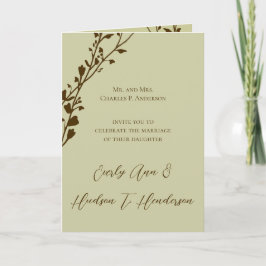 Convite de Casamento Cristão - Dois se Tornam Um