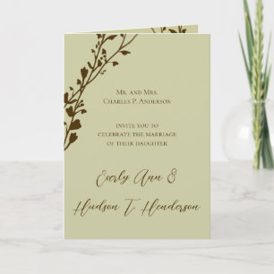 Convite de Casamento Cristão - Dois se Tornam Um