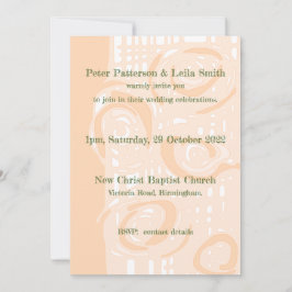 Convite de Casamento Cultura Mosaico Floral Pêsseg