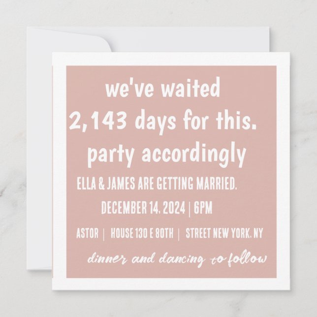 Convite de Casamento da Parte (Frente)