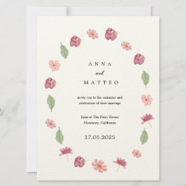 Convite de Casamento da primavera